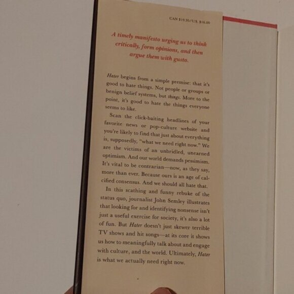 Hater by John Seemley adult book novel 2018 - Picture 3 of 7